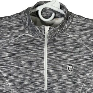 Zero Restriction Women's‎ Gray Long Sleeve 1/4 Zip Pullover Mock  Shirt Small